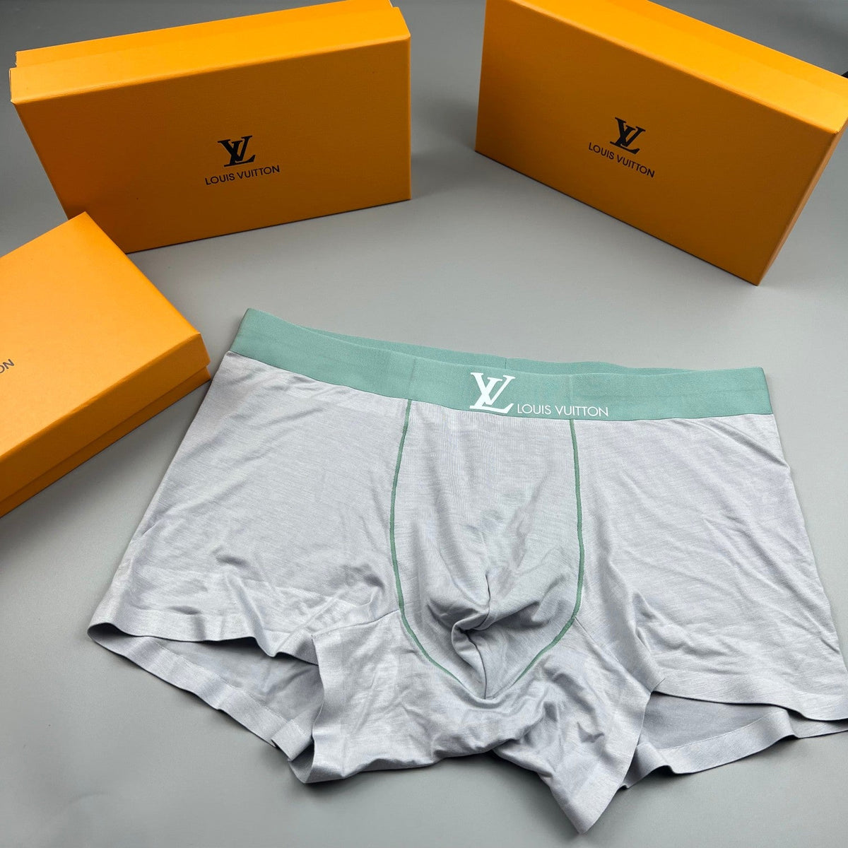 Louis Vuitton Modal Pastel Colour Tonal Waistbands Men's Boxer Briefs - 3-Piece Box