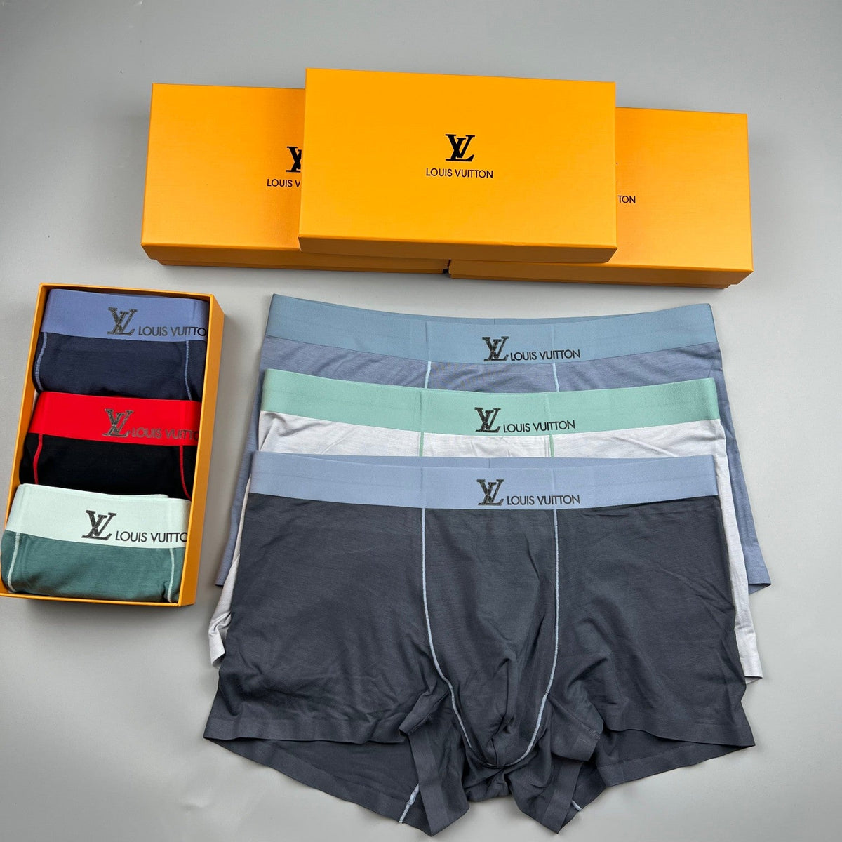 Louis Vuitton Modal Visible Colour, Waistband And Emblem Details Men's Boxer Briefs - 3-Piece Box