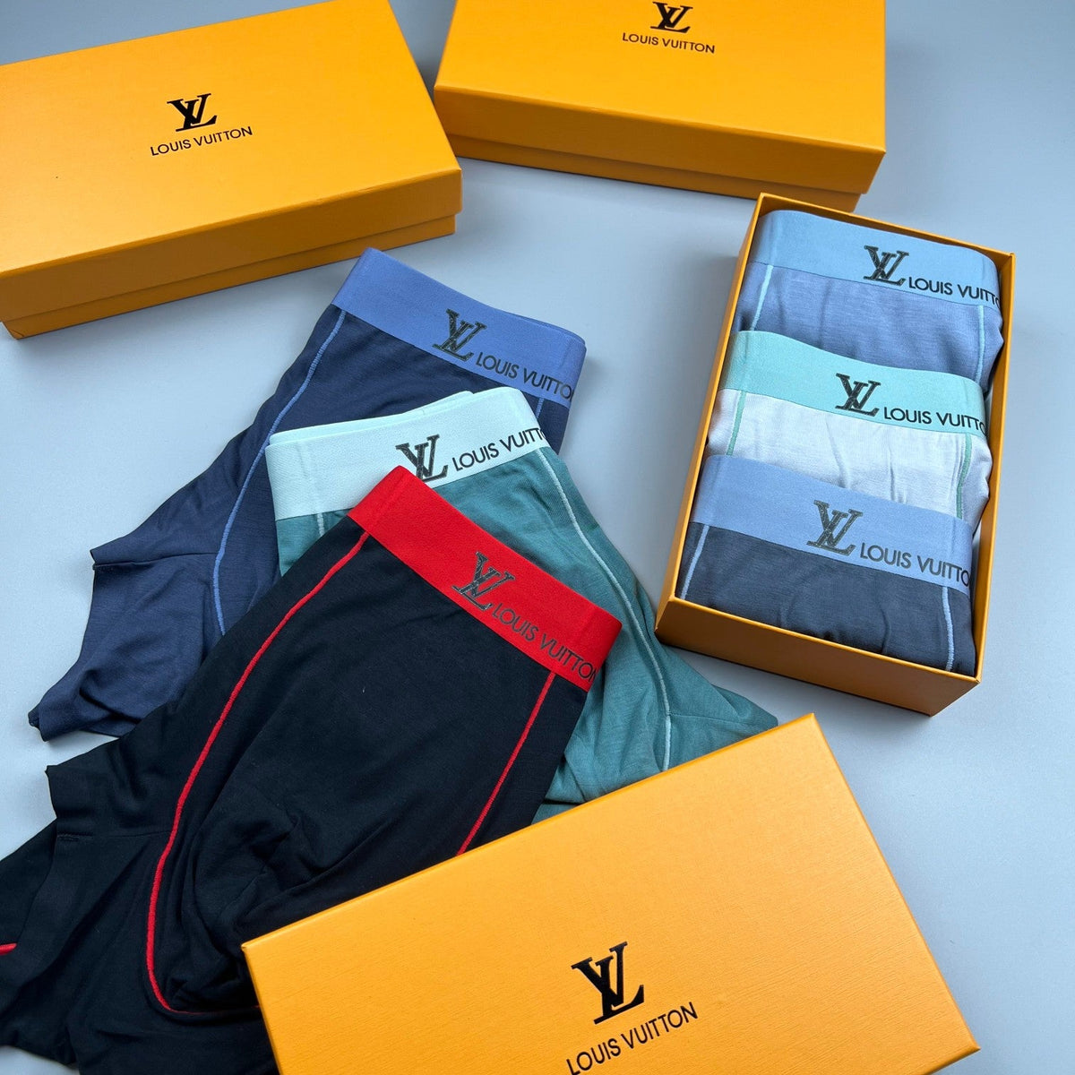 Louis Vuitton Modal Visible Colour, Waistband And Emblem Details Men's Boxer Briefs - 3-Piece Box