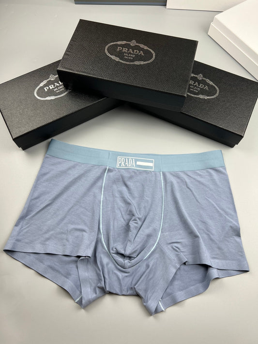 Prada Tonal Logo Waistbands Men's Boxer Briefs - 3-Piece Box