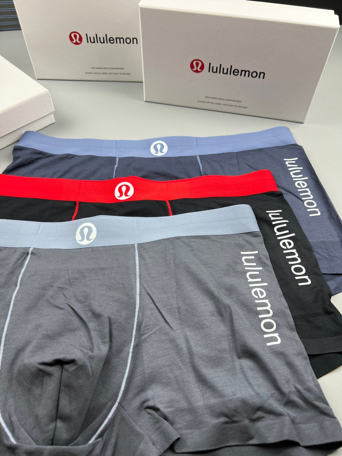 Lululemon Contrast Waistbands Men's Boxer Briefs - 3-Piece Box
