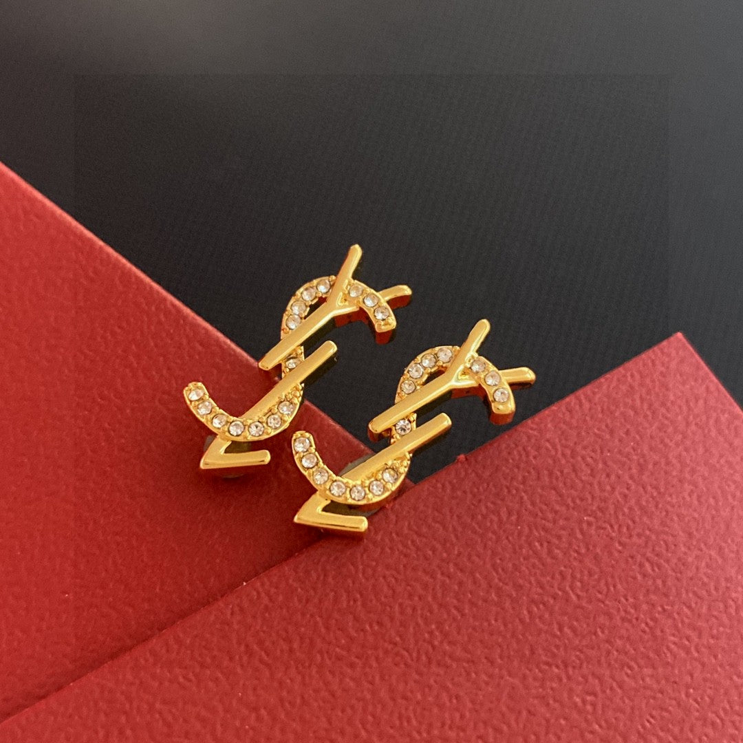 Martin Graham earrings in polished metal-tone – side detail