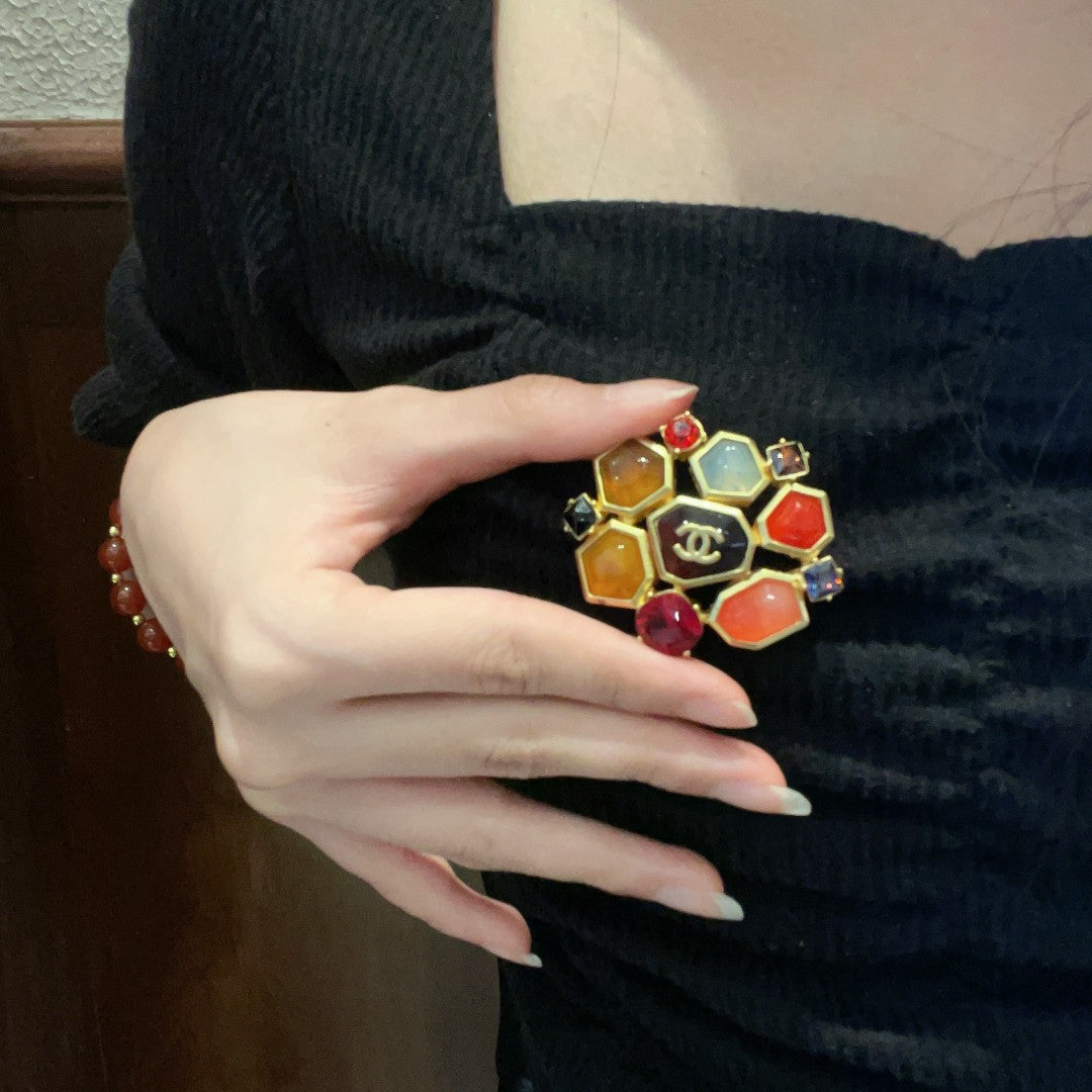 Martin Graham brooch in polished metal-tone – main product view