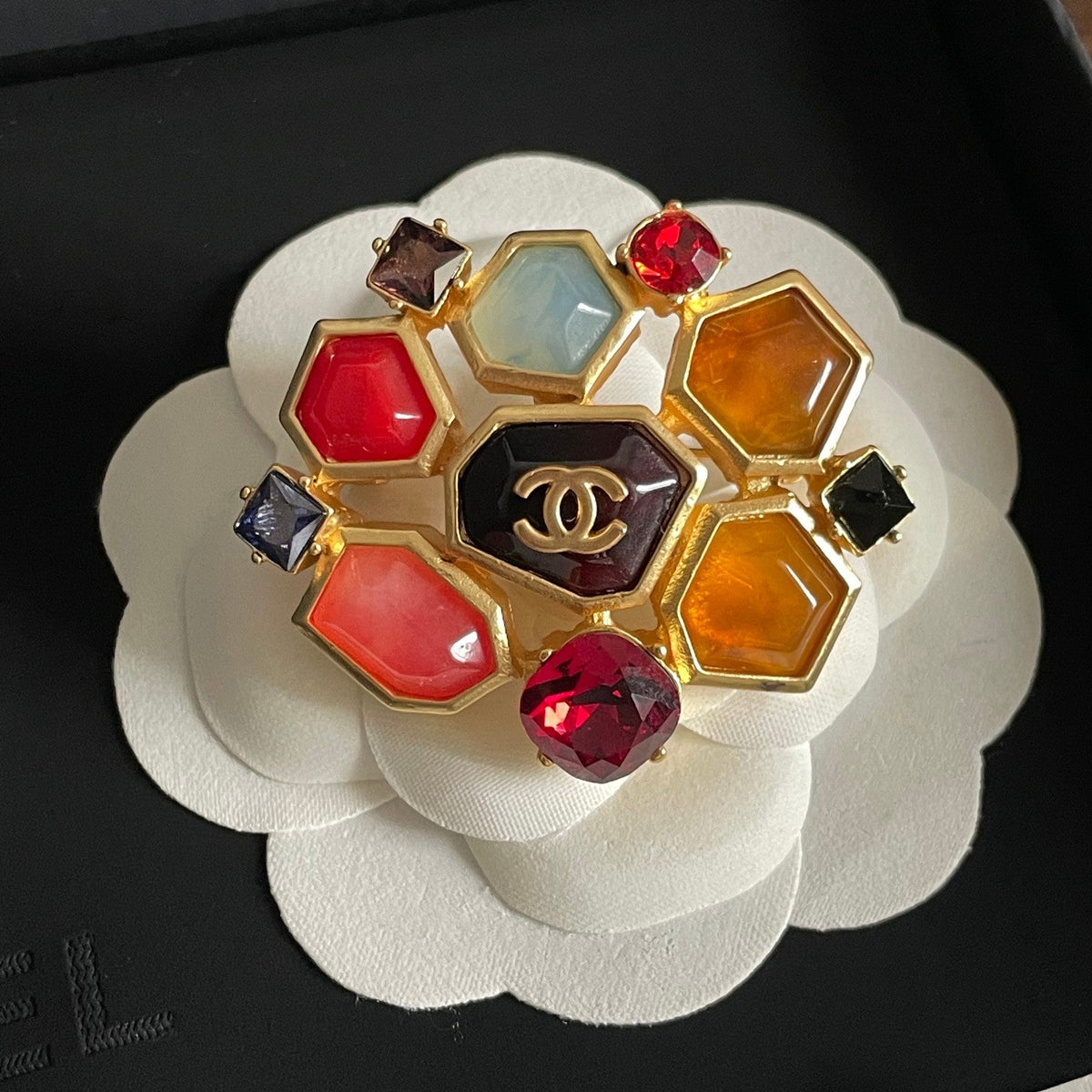 Martin Graham brooch in polished metal-tone – main product view