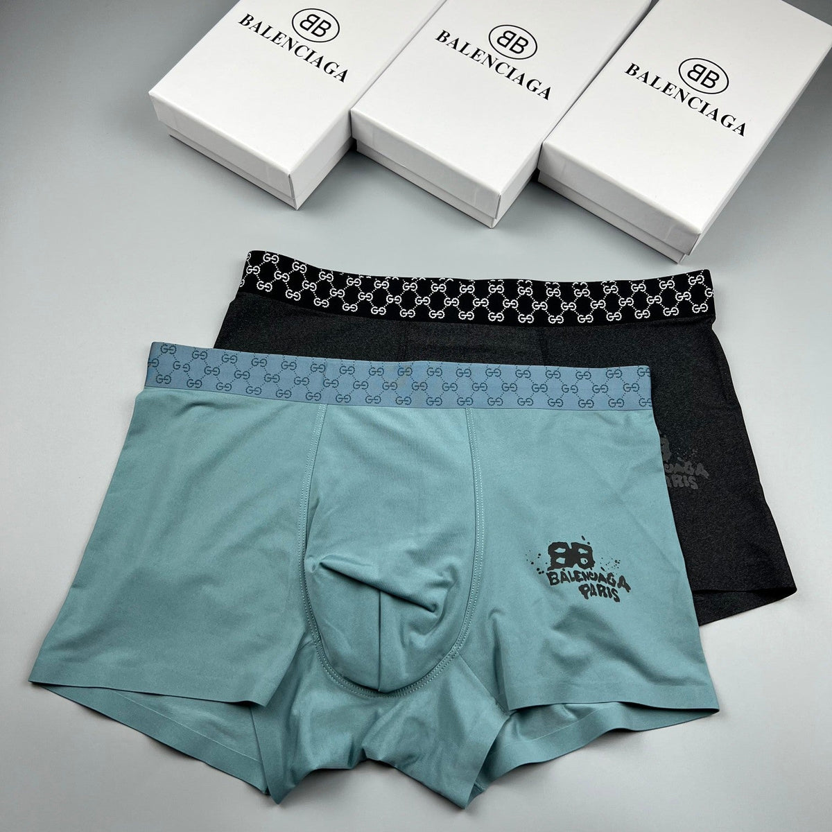 Balenciaga Ice-Silk Men's Boxer Briefs - 3-Piece Box
