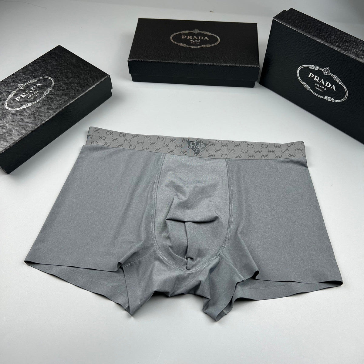 Prada Ice-Silk Men's Boxer Briefs - 3-Piece Box