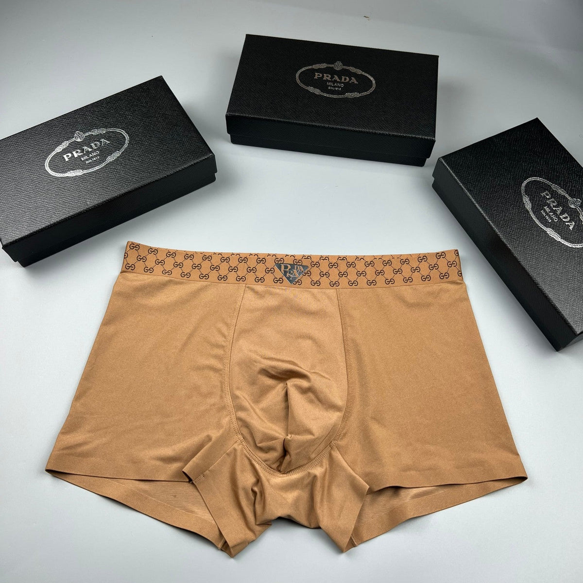 Prada Ice-Silk Men's Boxer Briefs - 3-Piece Box