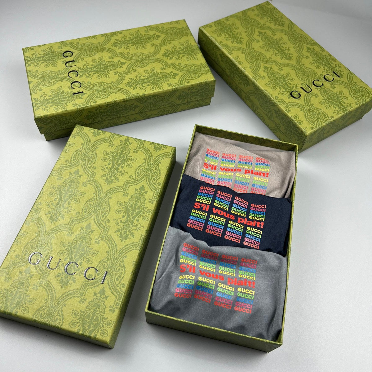 Gucci Ice-Silk Short Socks - 3-Pair Pack
