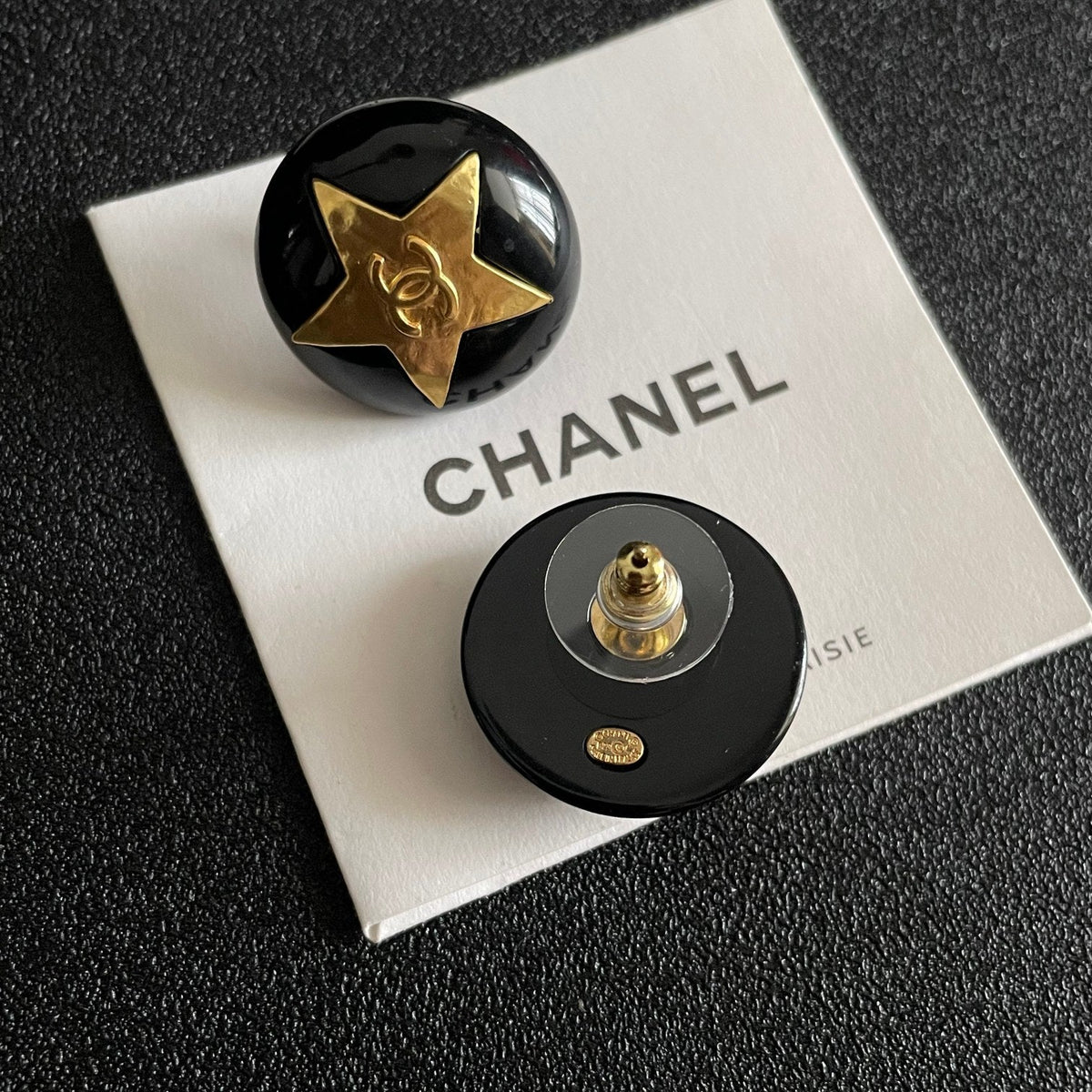 Martin Graham stud earrings in polished metal-tone – main product view