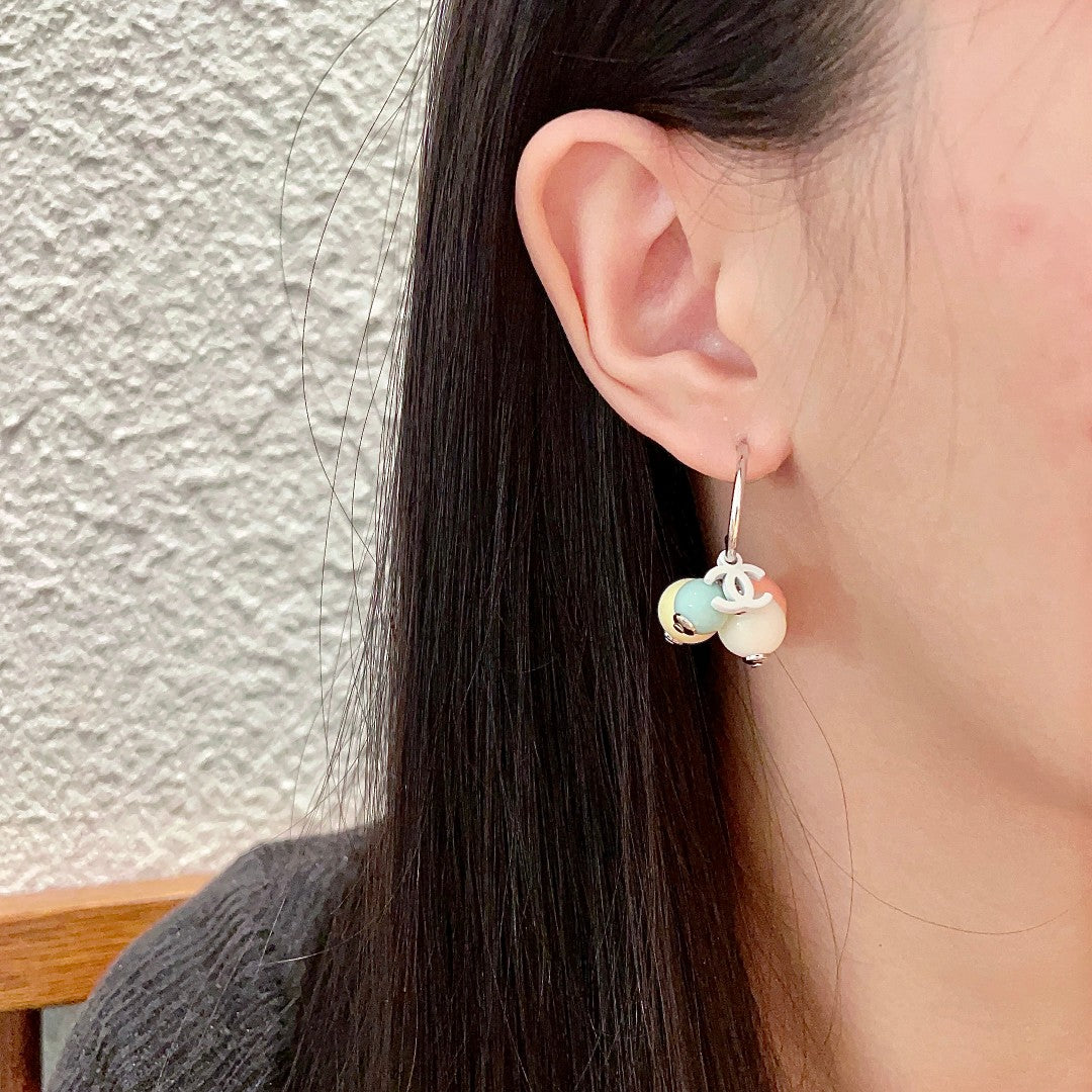 Martin Graham earrings in polished metal-tone – detail view