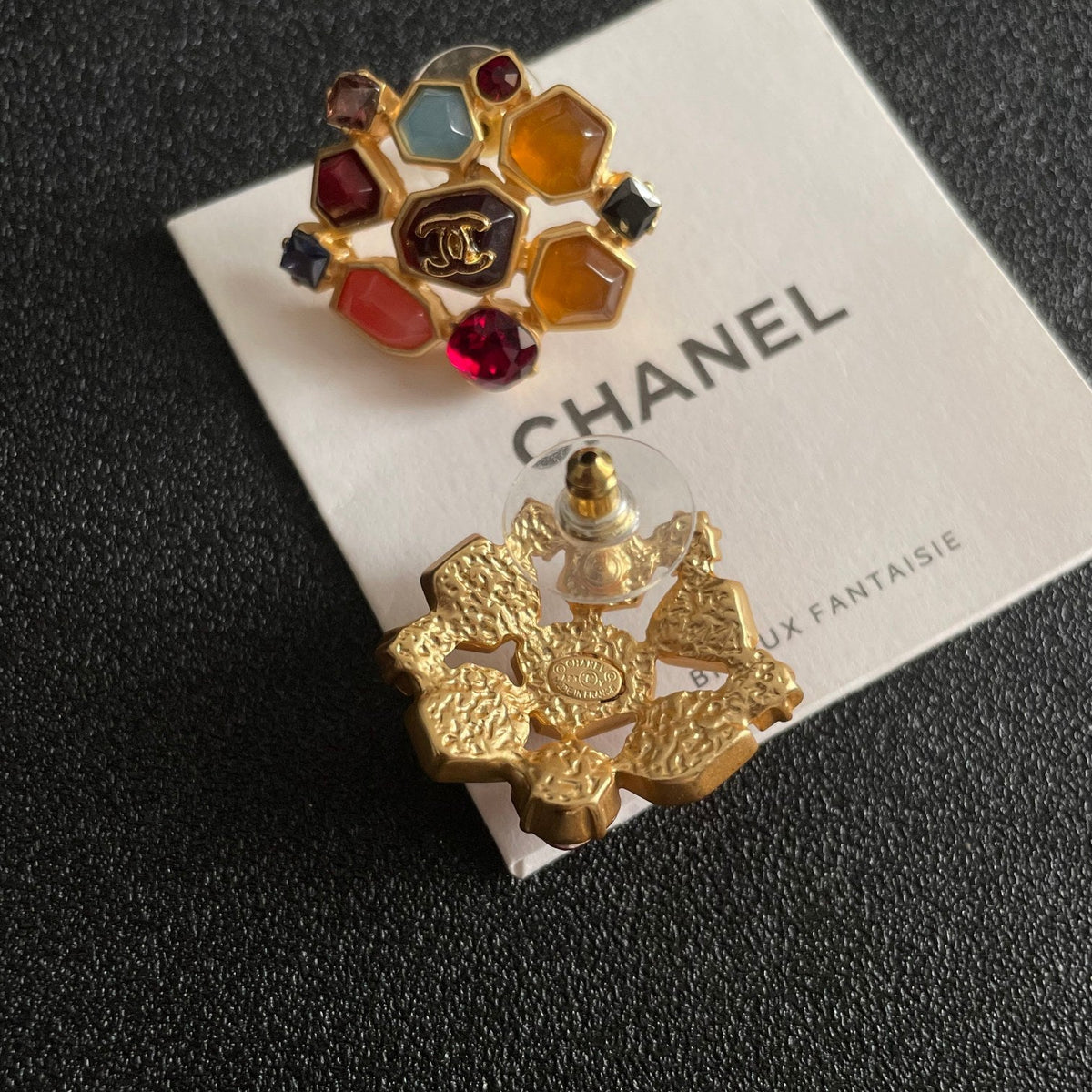 Martin Graham stud earrings in polished metal-tone – main product view