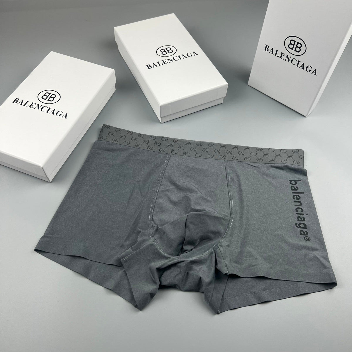 Balenciaga Ice-Silk Men's Boxer Briefs - 3-Piece Box
