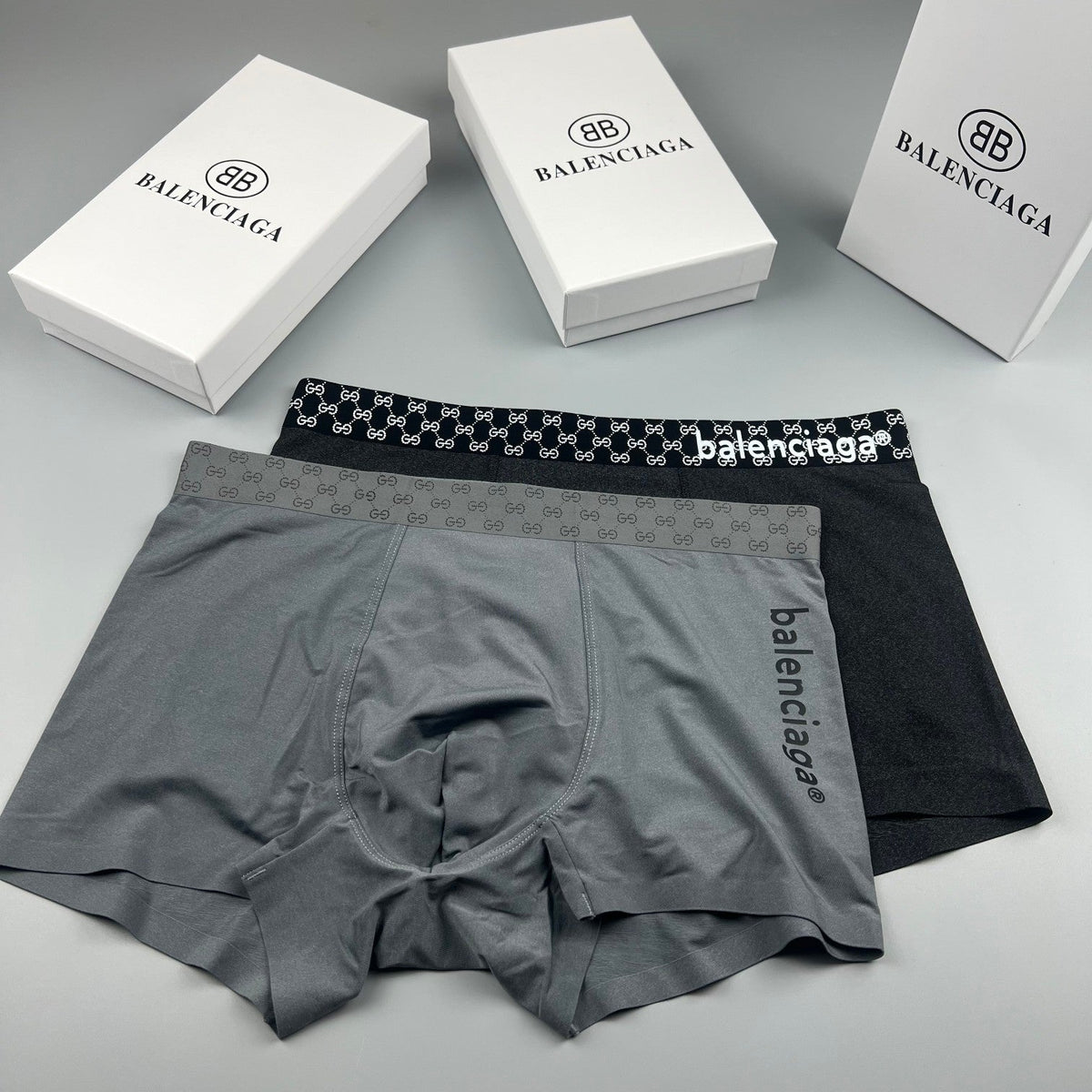 Balenciaga Ice-Silk Men's Boxer Briefs - 3-Piece Box