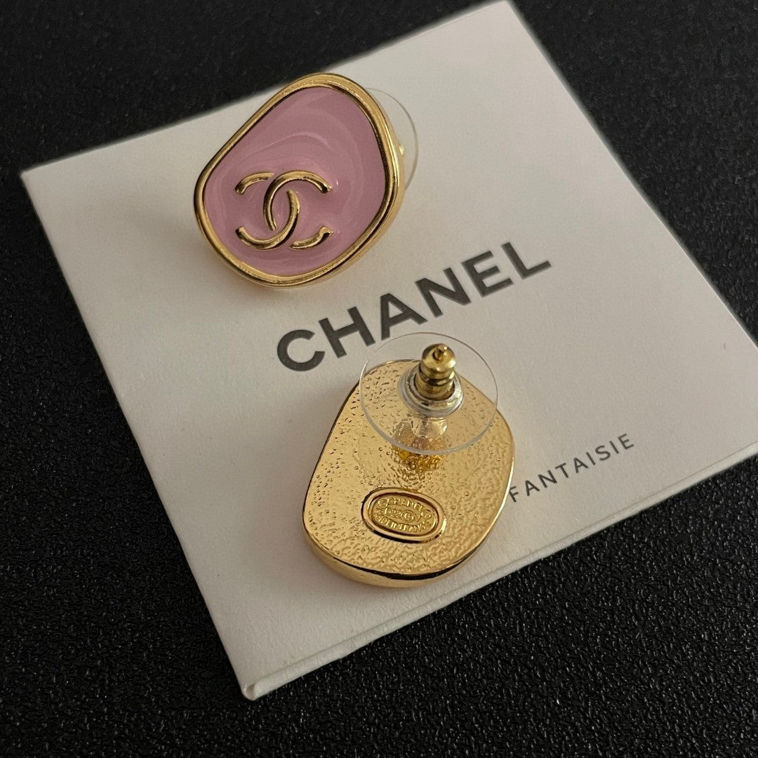 Martin Graham stud earrings in polished metal-tone – main product view