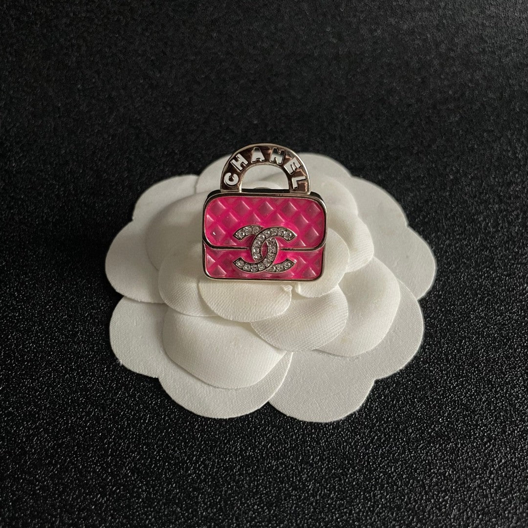 Martin Graham brooch in polished metal-tone – front product view