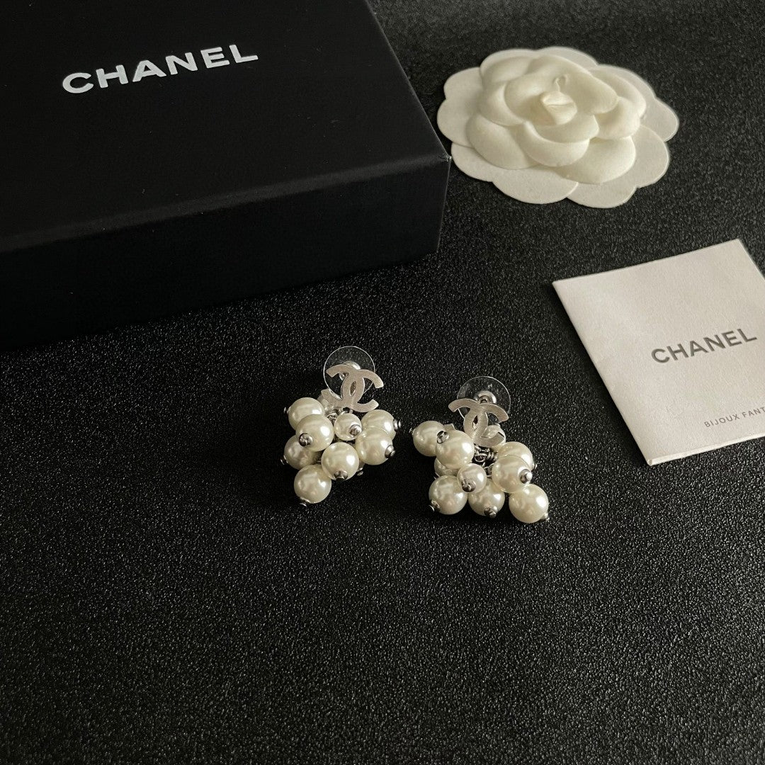 Martin Graham earrings in polished metal-tone – styled product view