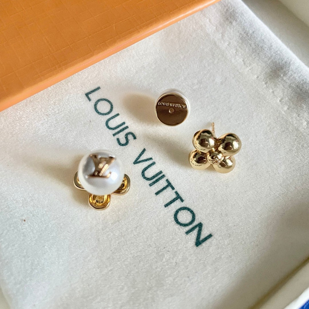 Martin Graham stud earrings in polished metal-tone – main product view