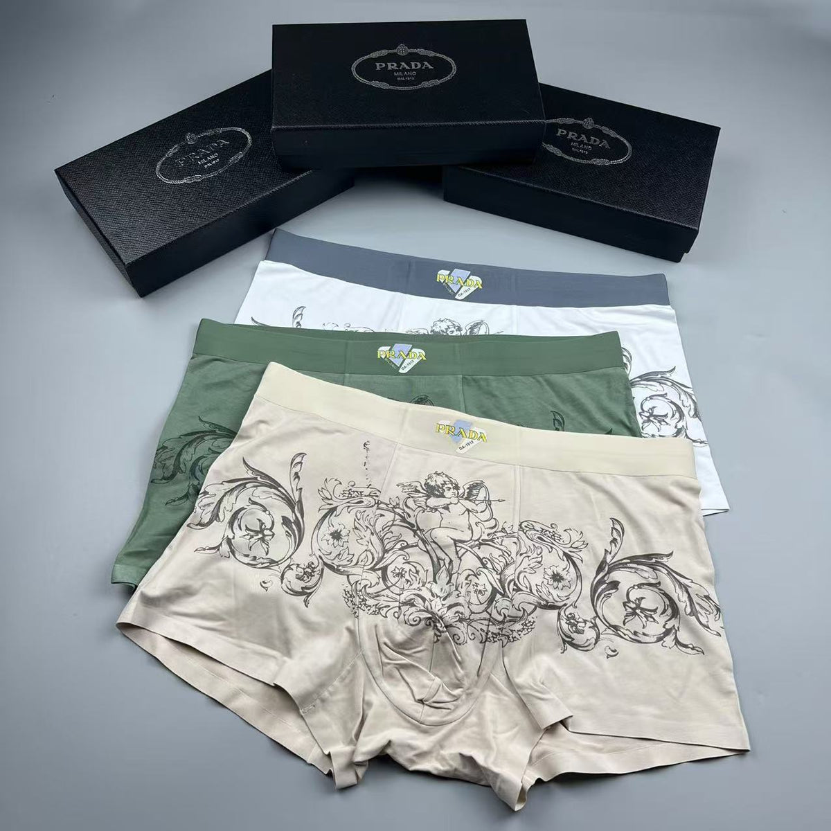 Prada Men's Boxer Briefs - 3-Piece Box