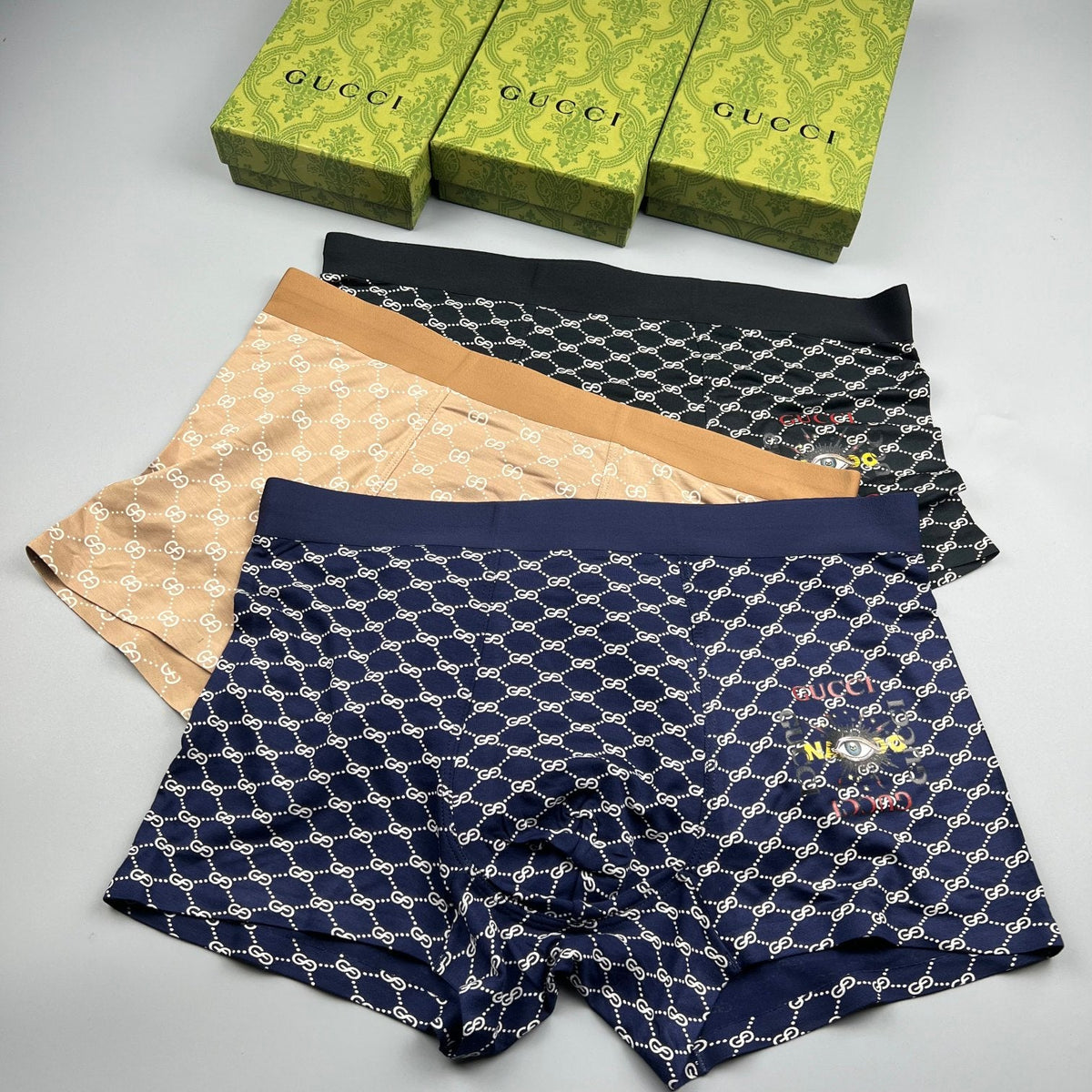 Gucci Modal Men's Boxer Briefs - 3-Piece Box