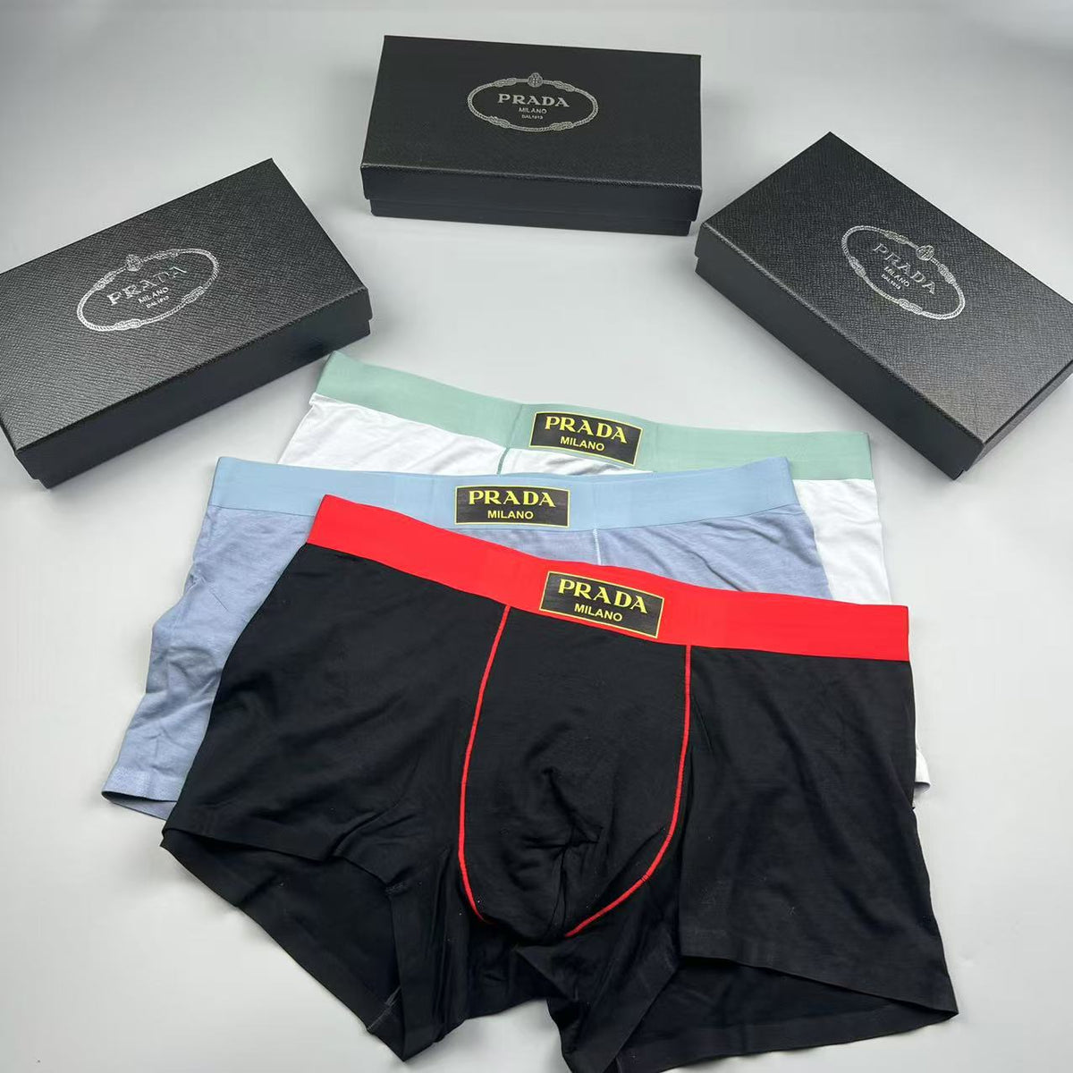 Prada Men's Boxer Briefs - 3-Piece Box