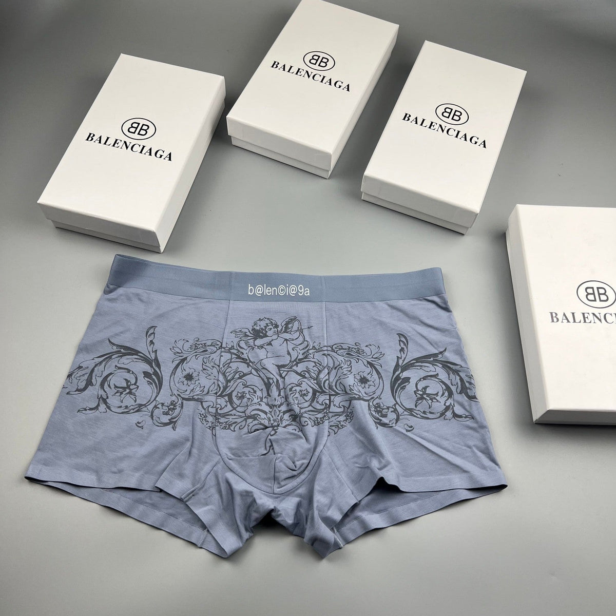 Balenciaga Illustrated Animal Graphics Men's Boxer Briefs - 3-Piece Box