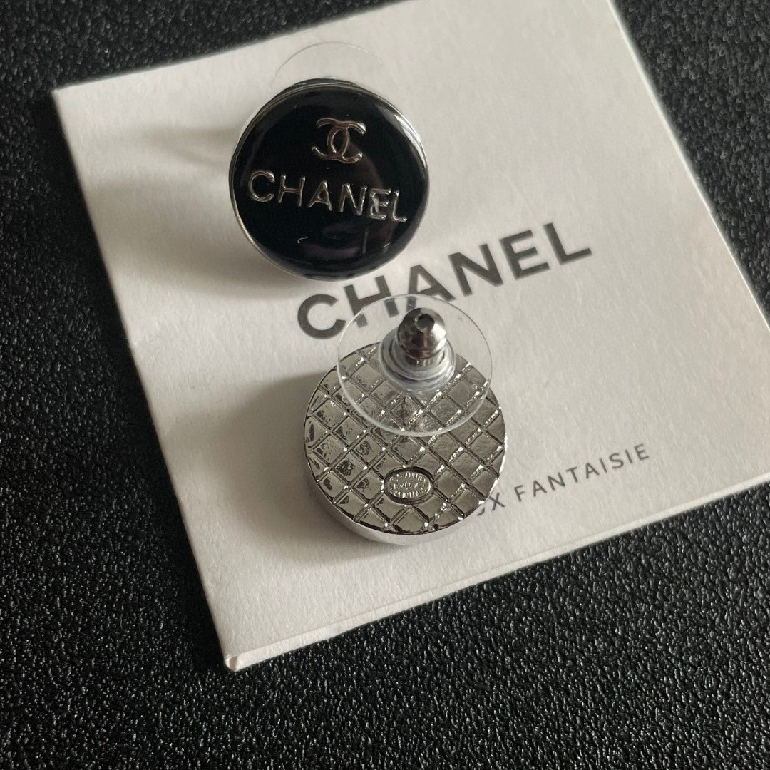 Martin Graham stud earrings in polished metal-tone – main product view
