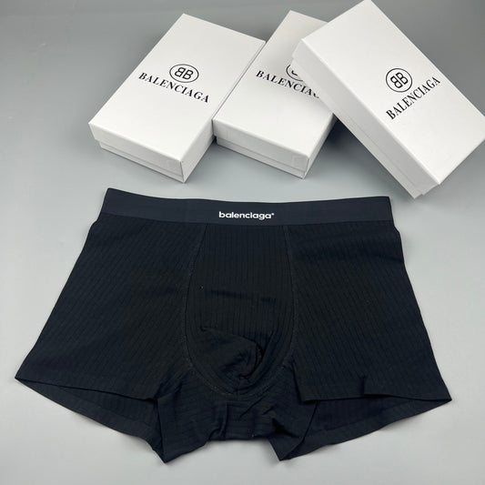 Balenciaga Tonal Wordmark Waistbands Men's Boxer Briefs - 3-Piece Box