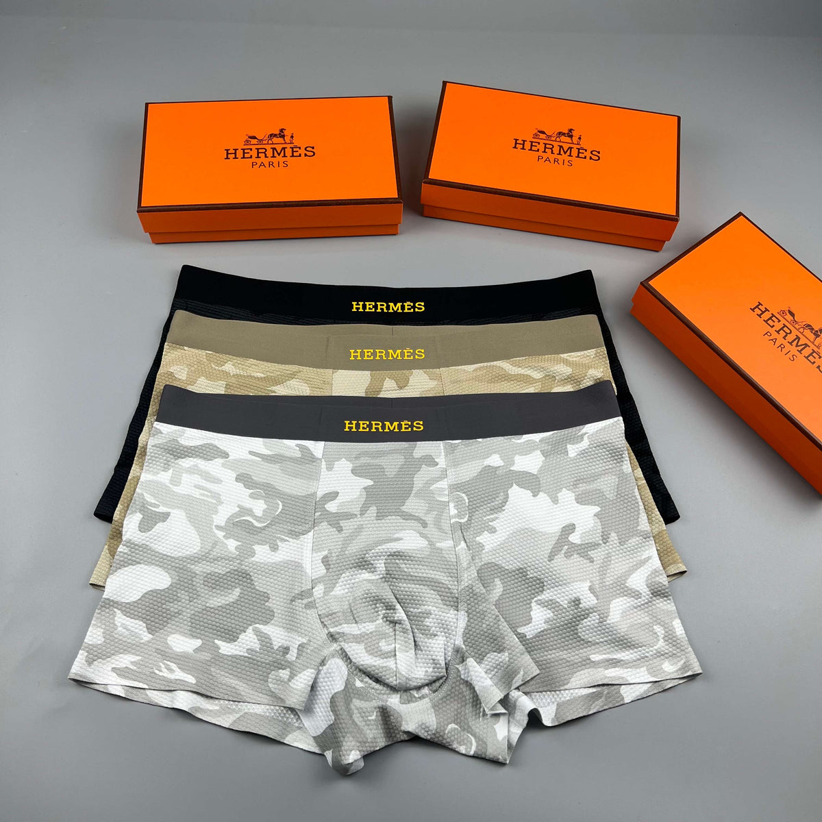 Hermes Men's Boxer Briefs - 3-Piece Box