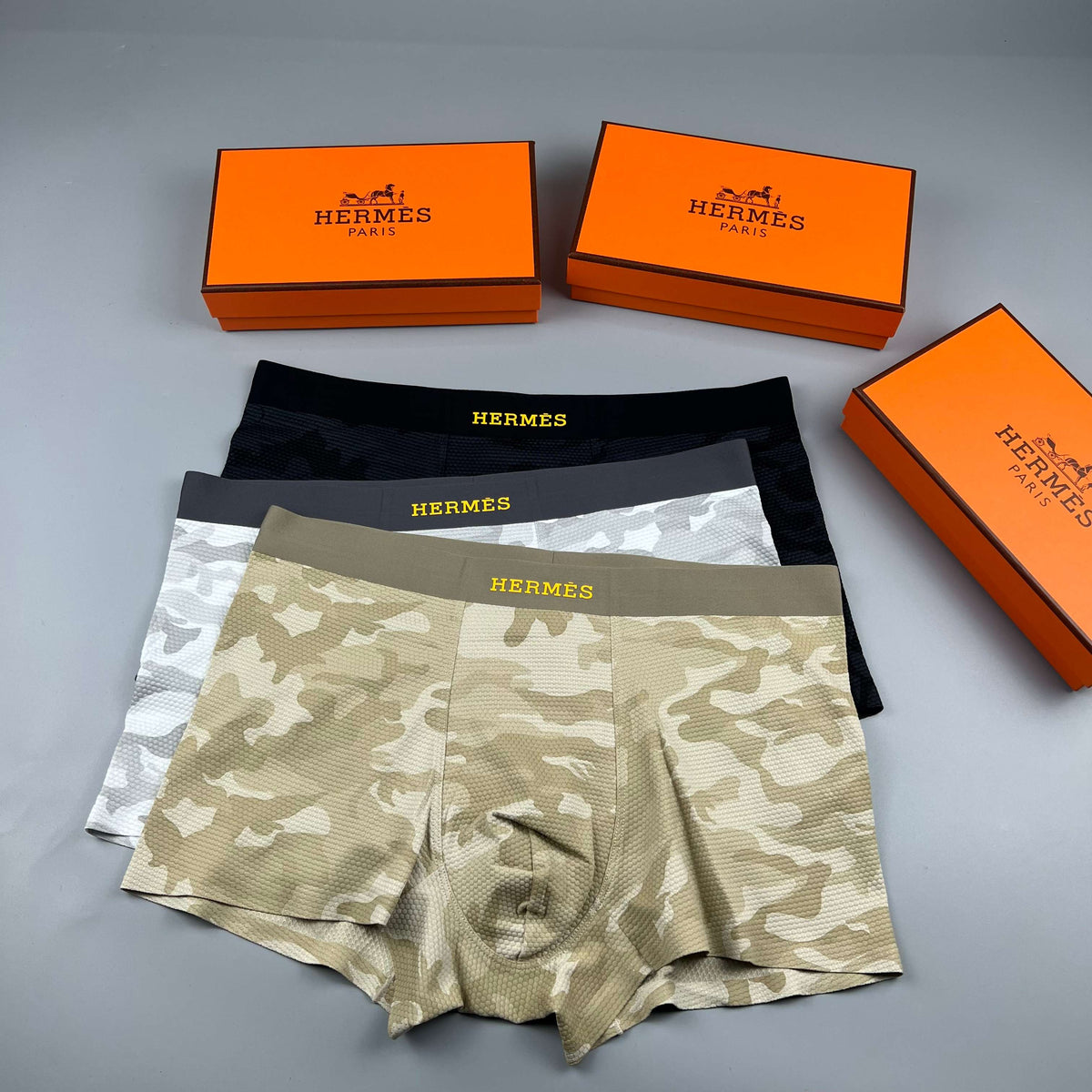 Hermes Men's Boxer Briefs - 3-Piece Box