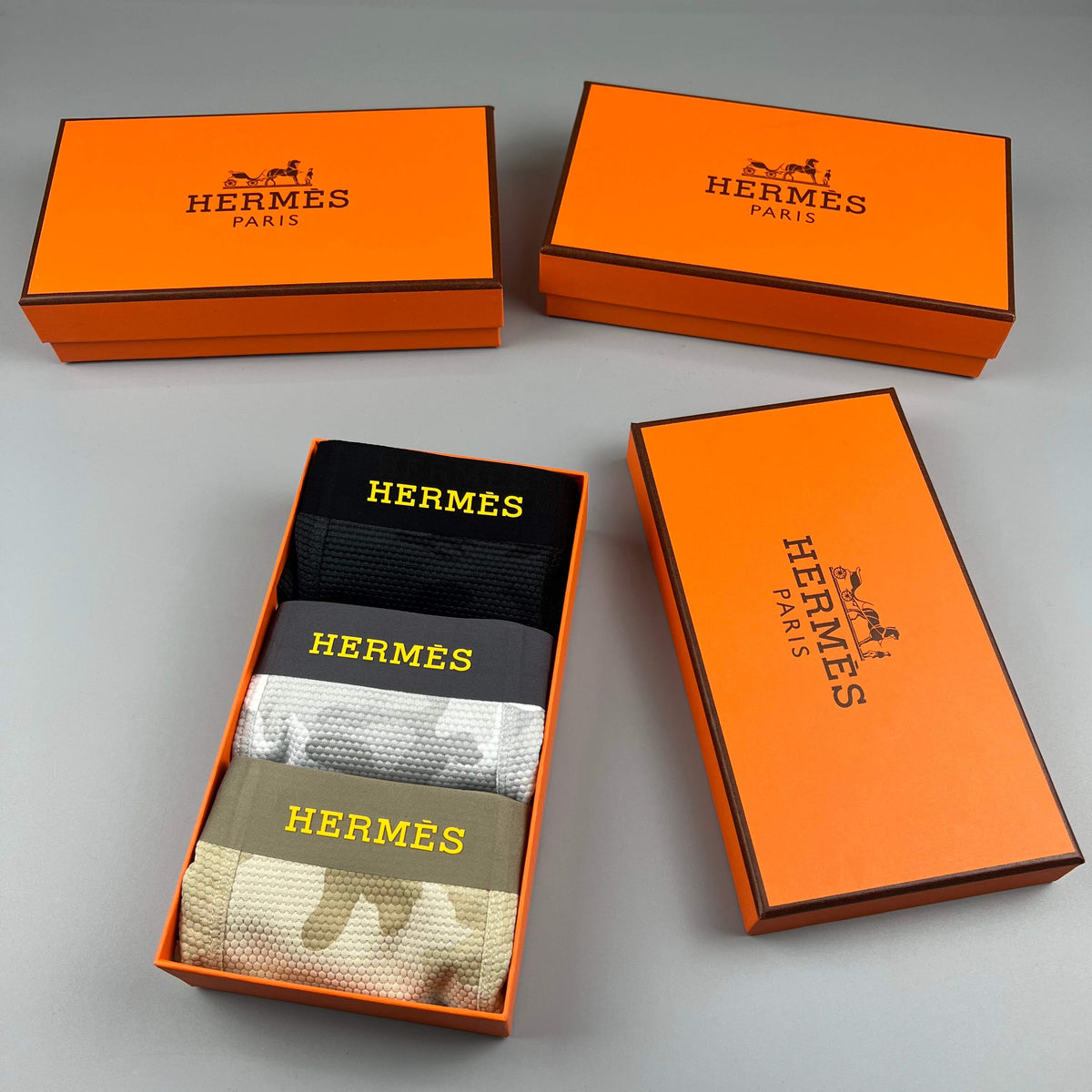 Hermes Men's Boxer Briefs - 3-Piece Box