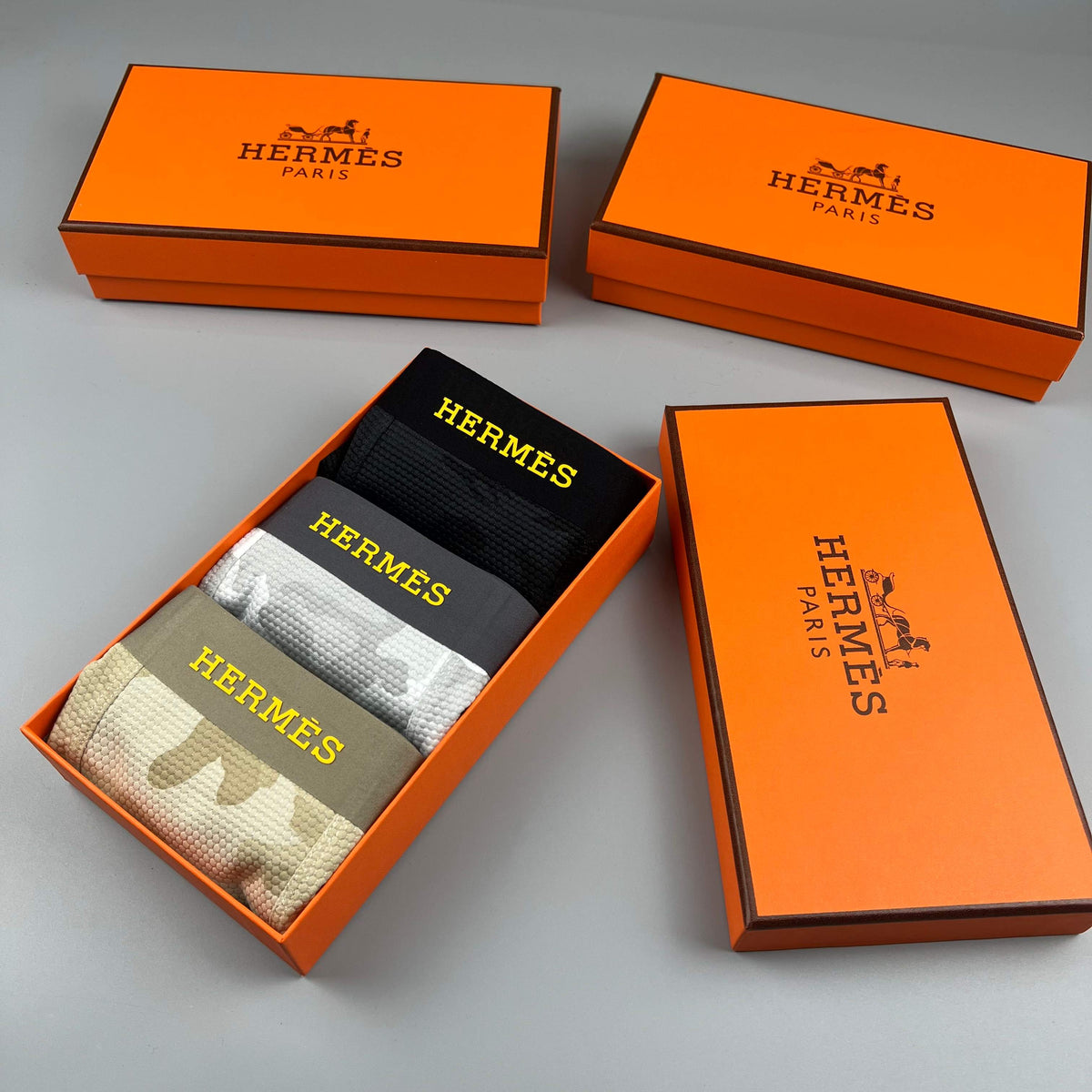 Hermes Men's Boxer Briefs - 3-Piece Box