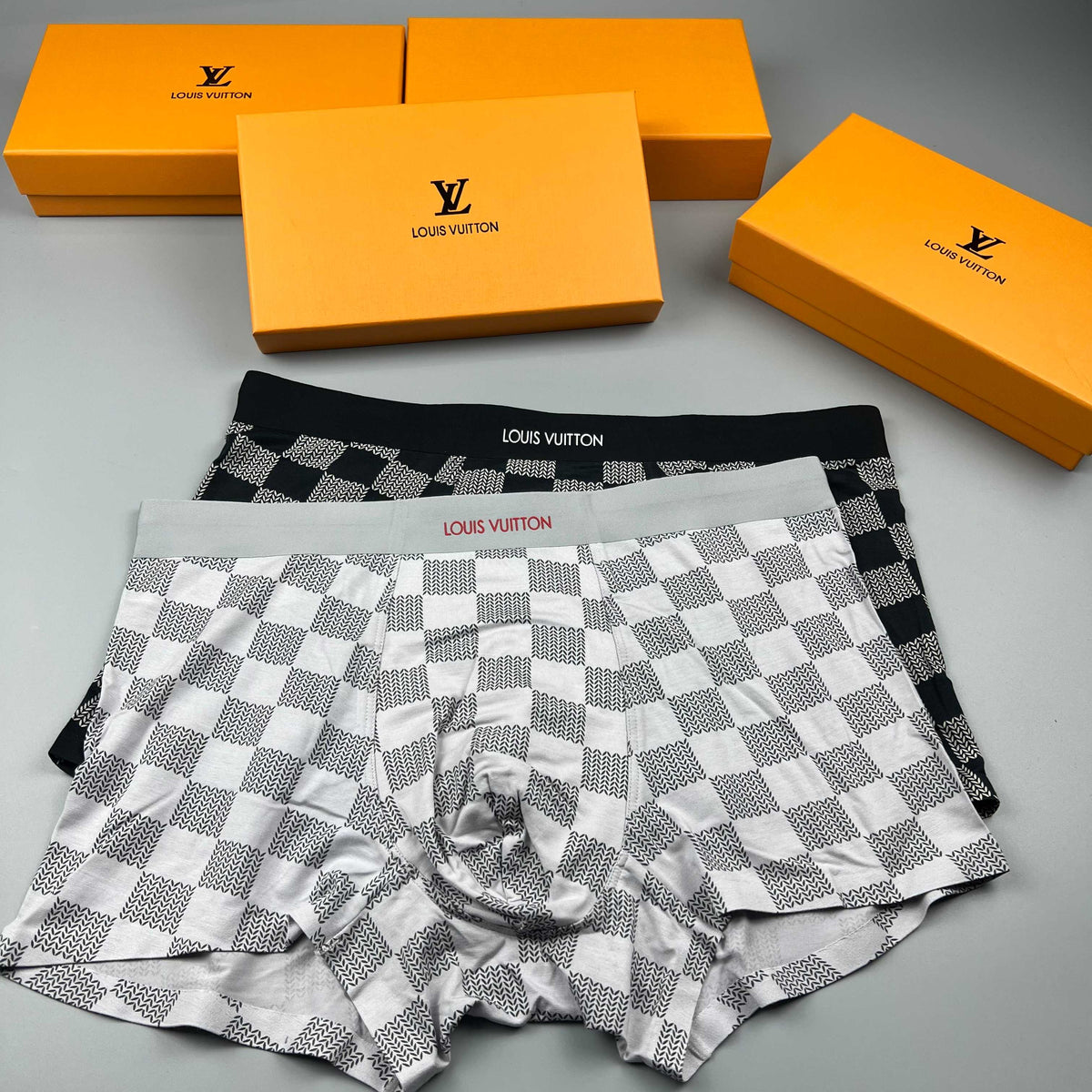 Louis Vuitton Pastel Colour Tonal Waistbands Men's Boxer Briefs - 3-Piece Box