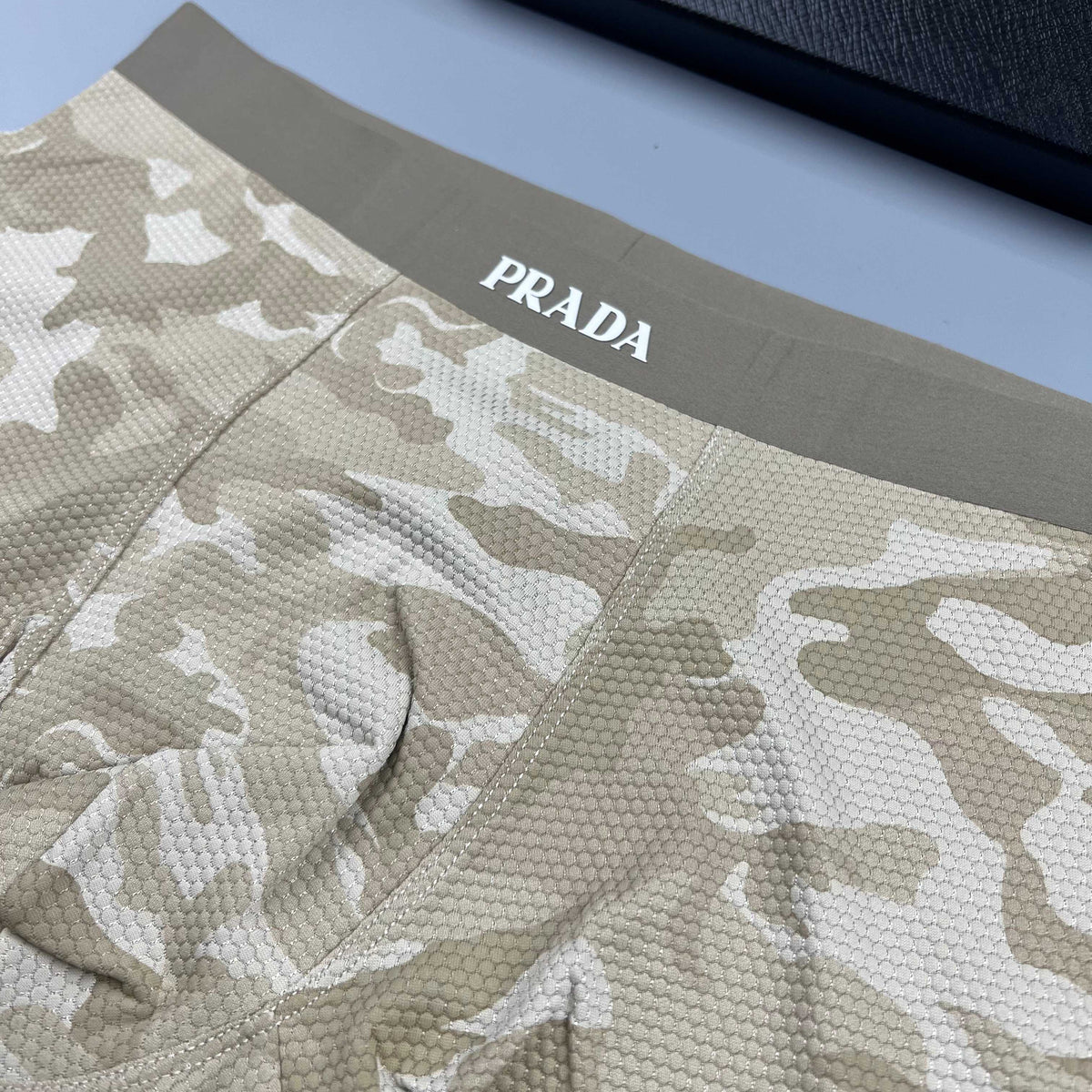 Prada Black, Grey & Khaki Men's Boxer Briefs - 3-Piece Box