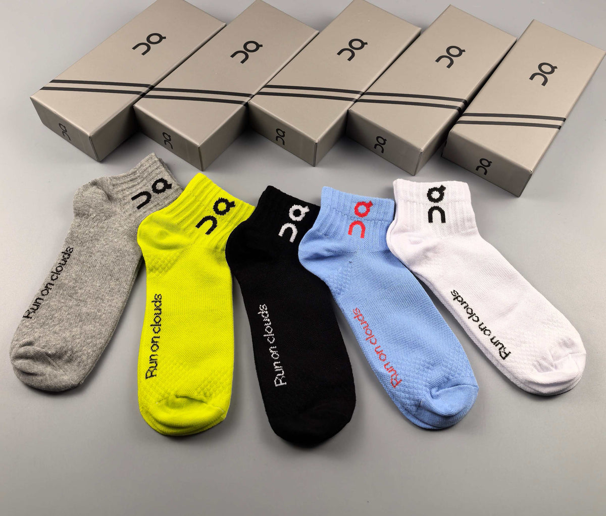 On Cotton Crew Socks - 5-Pair Pack