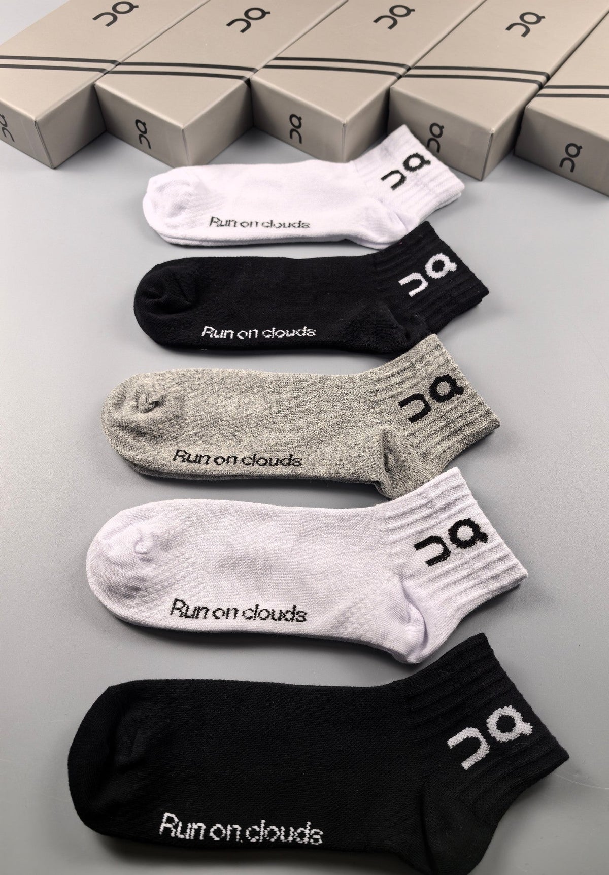On Cotton Crew Socks - 5-Pair Pack