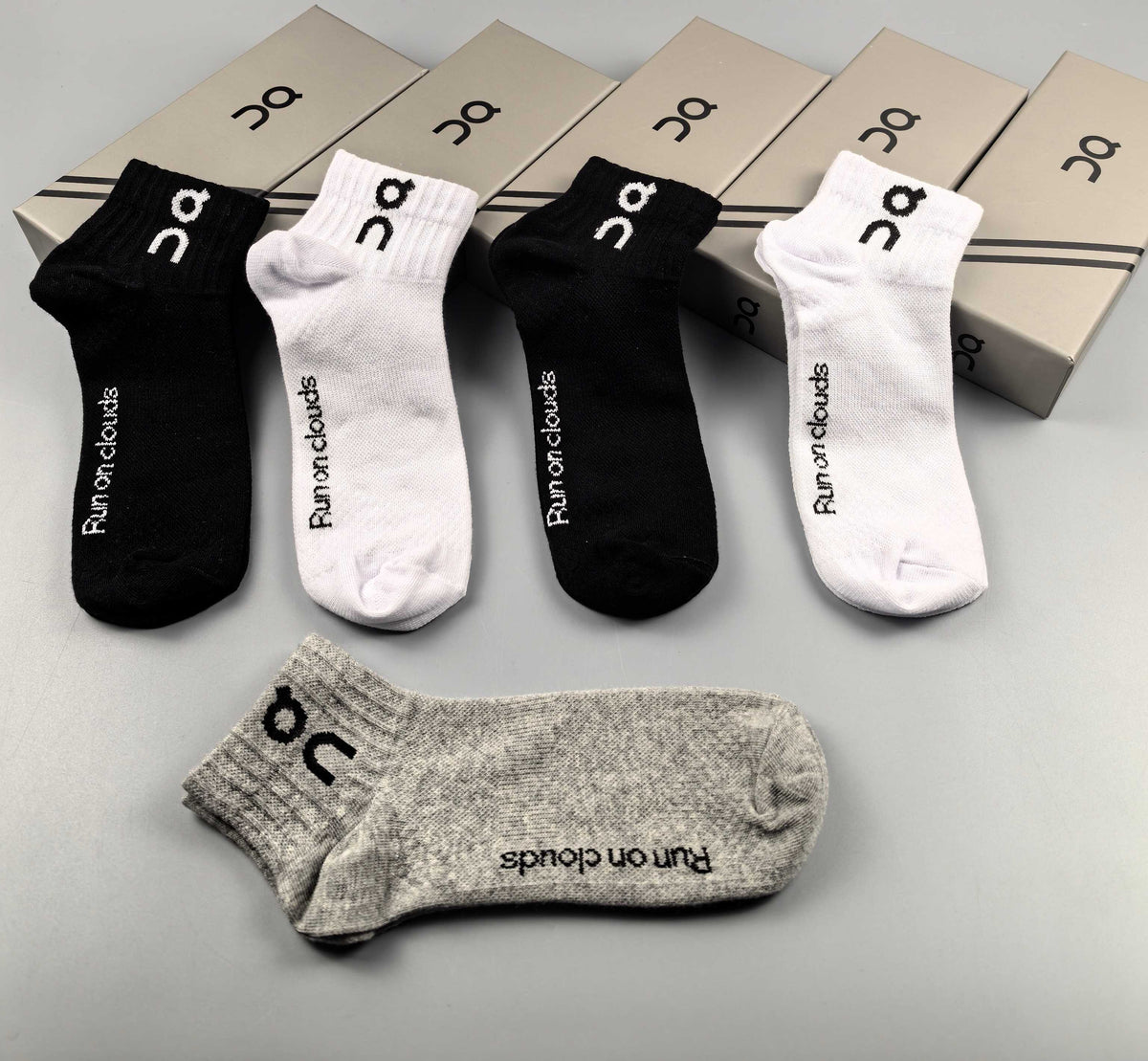 On Cotton Short Socks - 5-Pair Pack