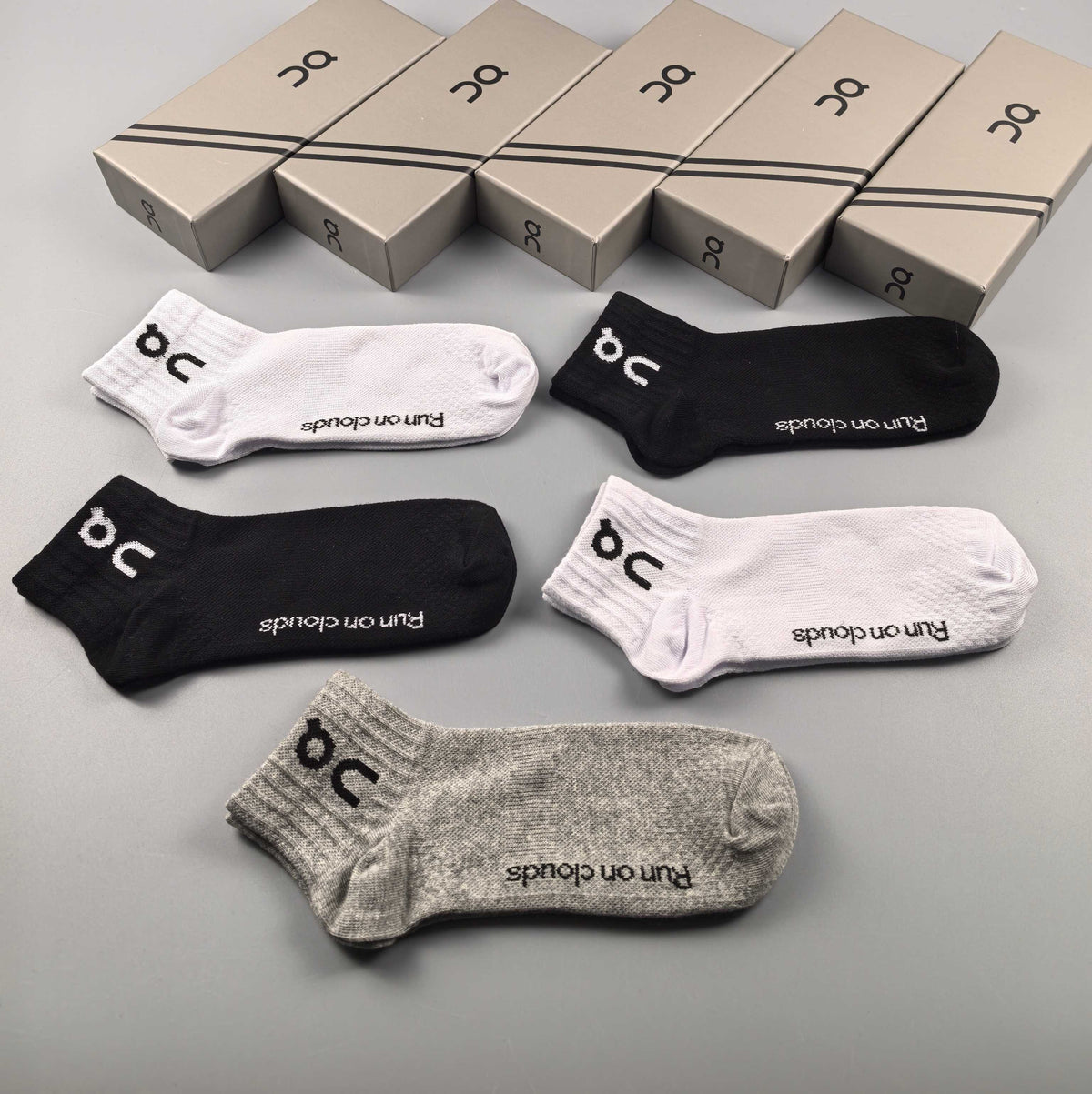 On Cotton Crew Socks - 5-Pair Pack