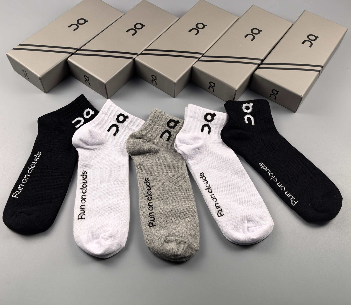 On Cotton Crew Socks - 5-Pair Pack