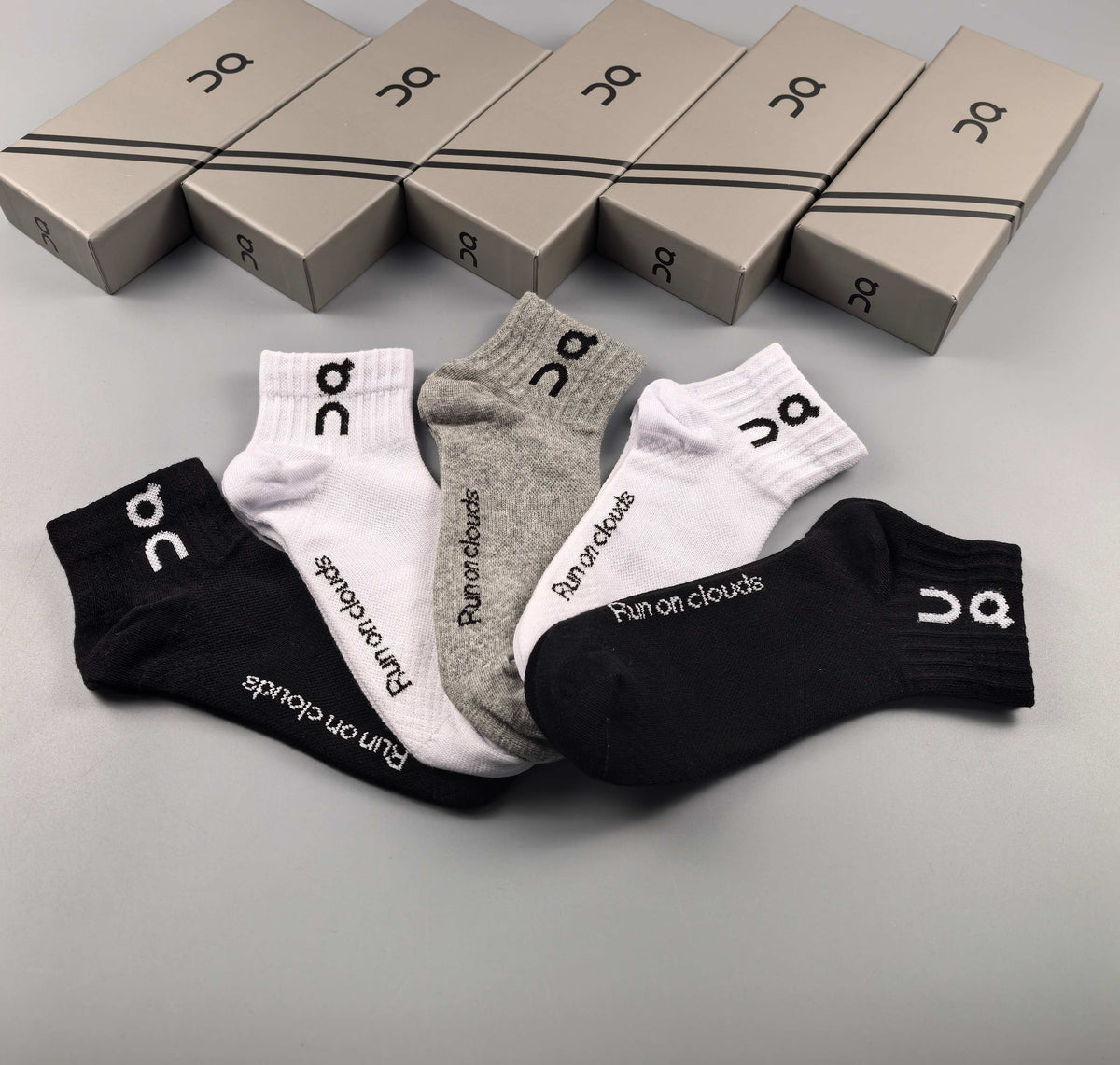 On Cloudtilt Cotton Breathable Socks – 5-Pair Pack
