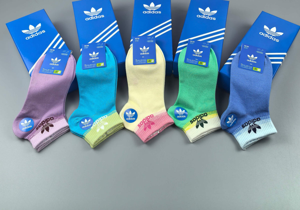 Adidas Cotton Short Socks - 5-Pair Pack