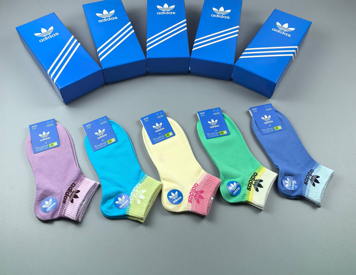 Adidas Cotton Short Socks - 5-Pair Pack