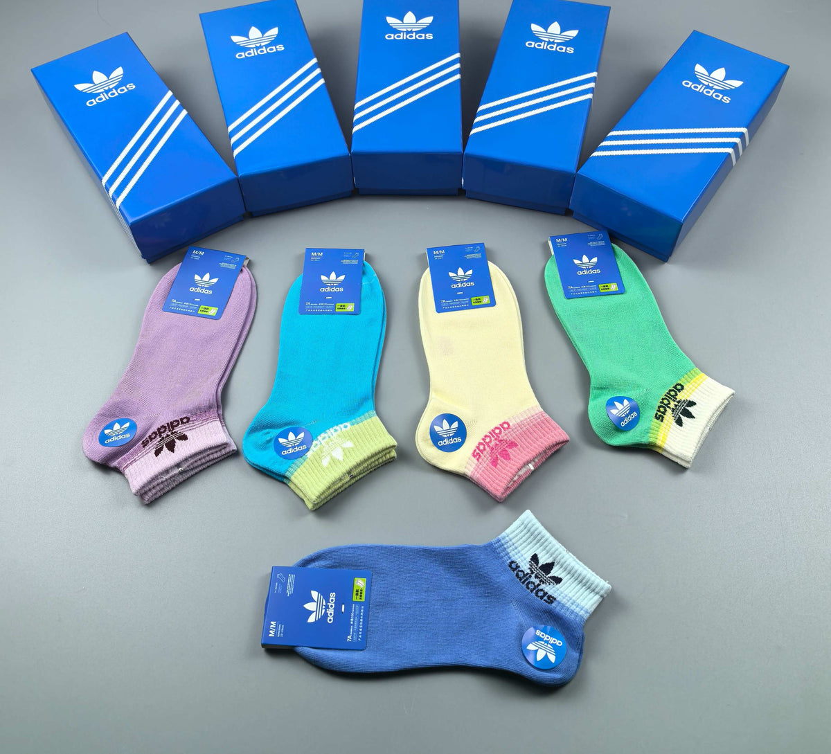 Adidas Cotton Short Socks - 5-Pair Pack