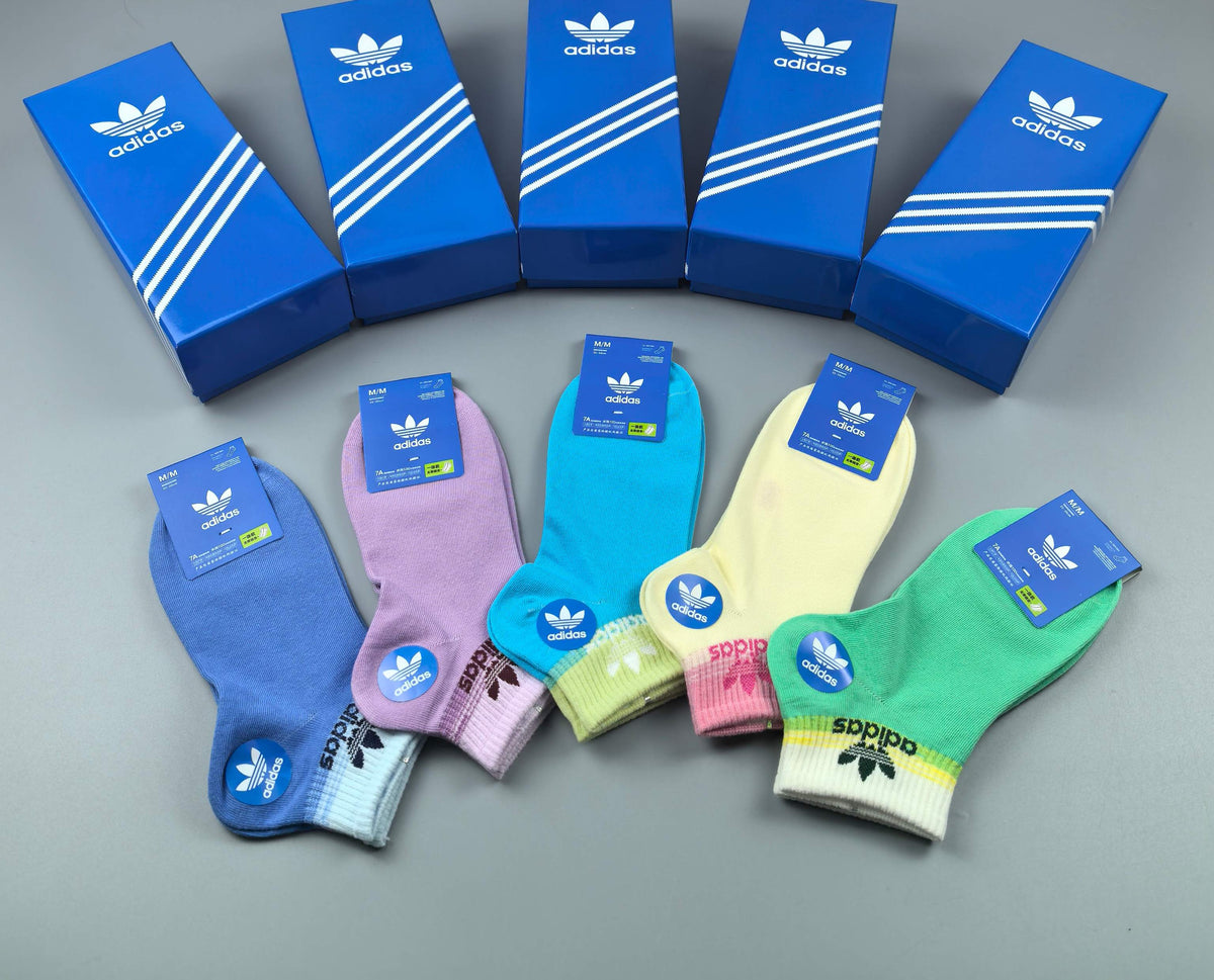 Adidas Cotton Short Socks - 5-Pair Pack