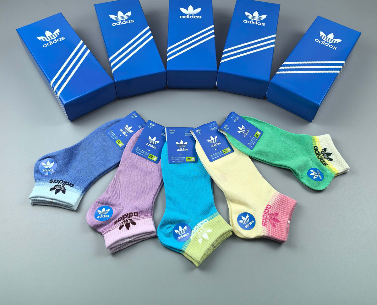 Adidas Cotton Short Socks - 5-Pair Pack
