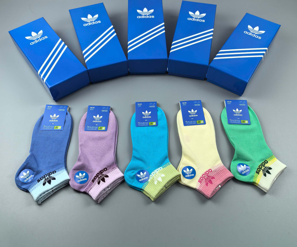Adidas Cotton Short Socks - 5-Pair Pack