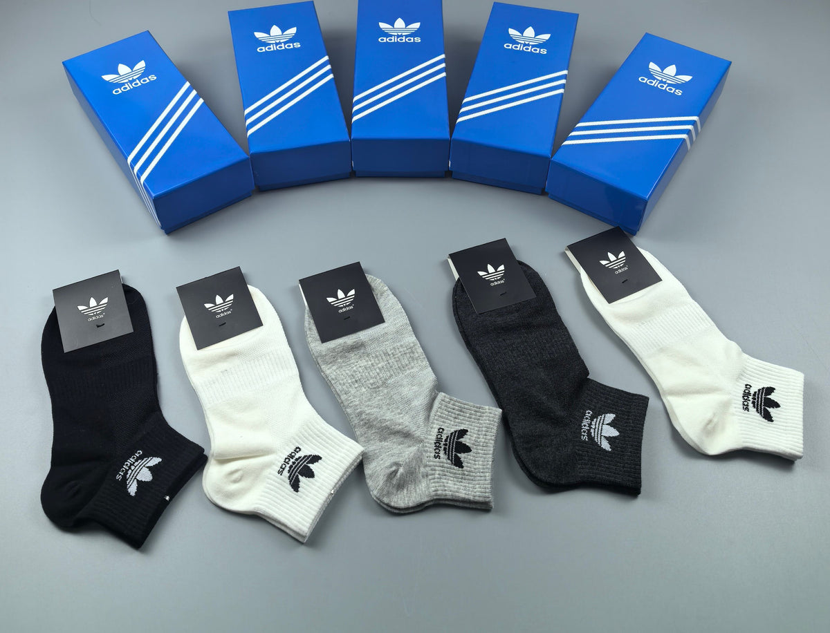 Adidas Cotton Breathable Socks – 5-Pair Pack