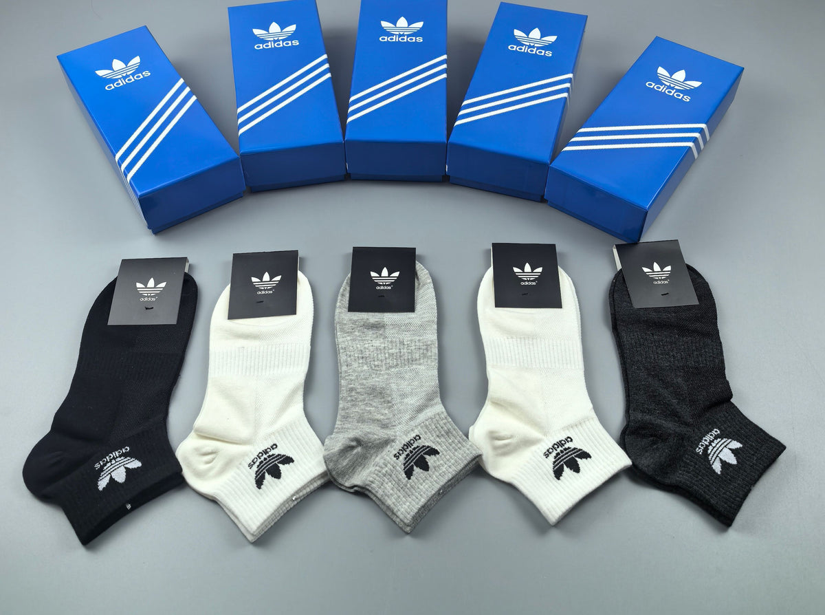 Adidas Cotton Breathable Socks – 5-Pair Pack