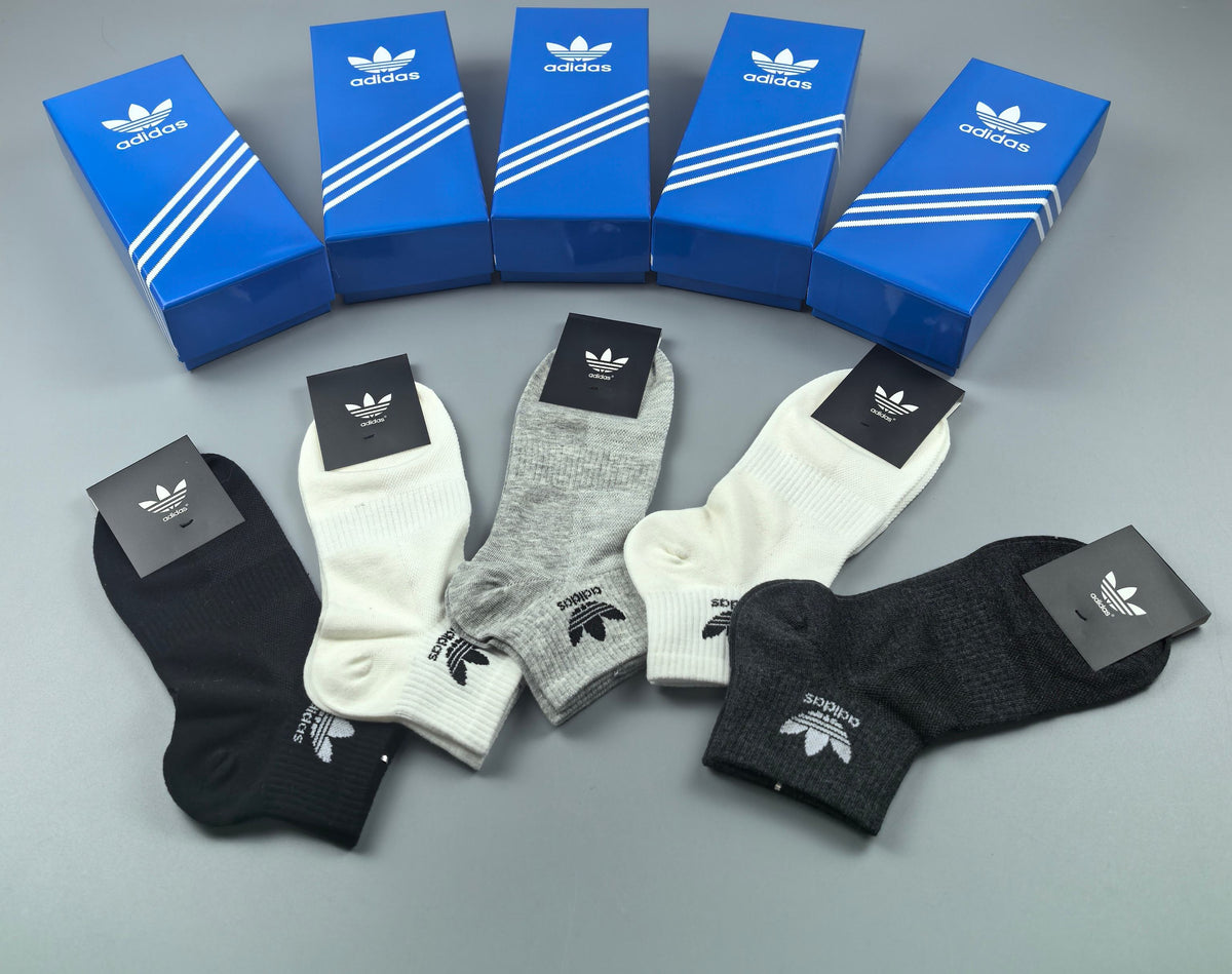 Adidas Cotton Breathable Socks – 5-Pair Pack
