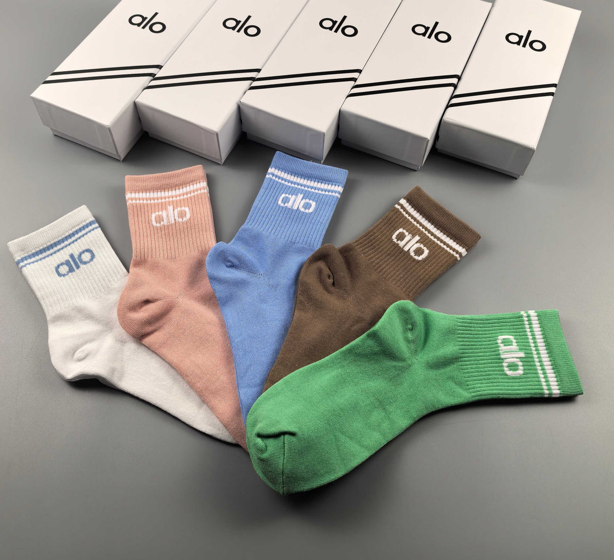 Alo Cotton Crew Socks
