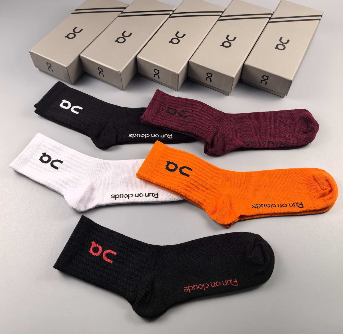 On Cotton Crew Socks - 5-Pair Pack